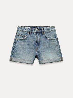 Mom Fit Jean Shorts ZARA